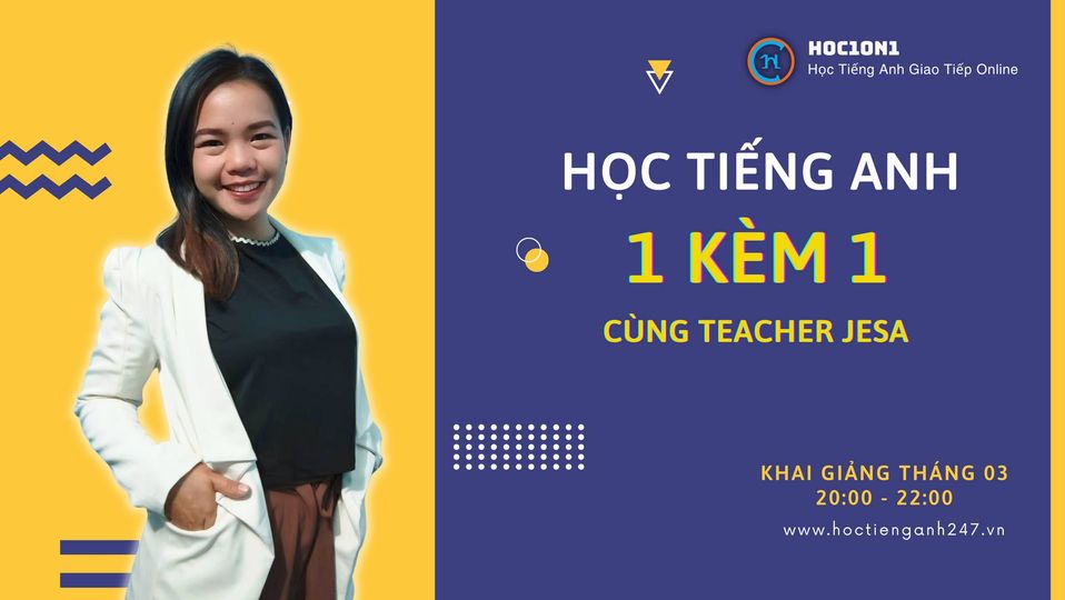 Học tiếng Anh online 1 kèm 1 cùng Hoc1on1